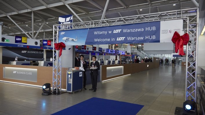 Nowe centrum przesiadkowe Polskich Linii Lotniczych LOT w Warszawie