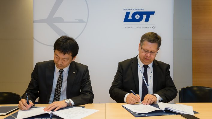 Polskie Linie Lotnicze LOT wprowadzają nowe możliwości przewozu towarów na trasie Tokio - Warszawa