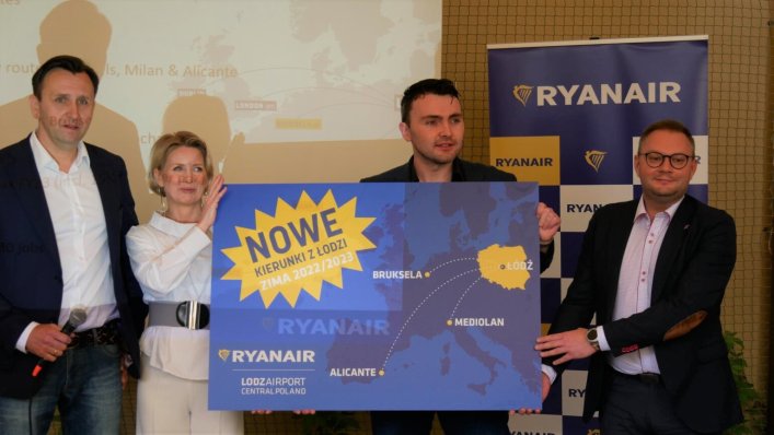 Rekordowy rozkład Ryanair z Łodzi
