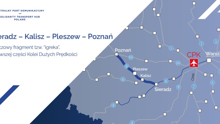 Prace przygotowawcze na linii CPK Sieradz - Poznań
